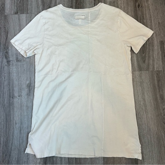 Current/Elliott Cheetah Cream Breathable Vintage Distressed T-Shirt Size 1 - Picture 2 of 5